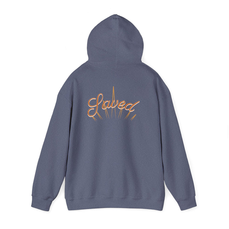 Saved Hoodie — Christian Cross Inspirational Pullover