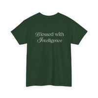 Amen & Algorithms T‑Shirt — “Blessed with Intelligence” Graphic Tee