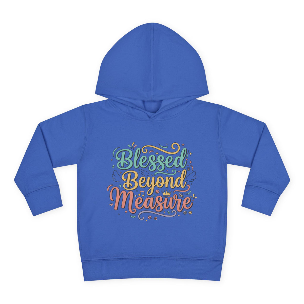 Blessed Beyond Measure Toddler Hoodie – Cute Pastel Faith Pullover for Kids