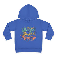 Blessed Beyond Measure Toddler Hoodie – Cute Pastel Faith Pullover for Kids
