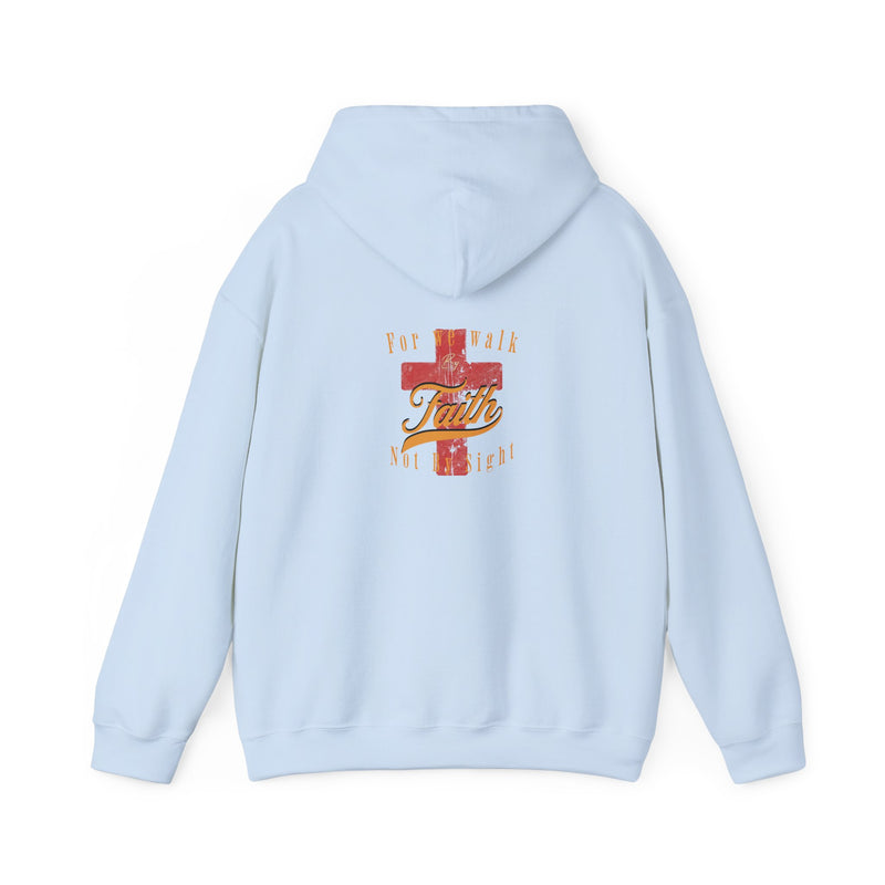 Unisex Blessed Faith Hoodie - 'Walk by Faith' Christian Pullover
