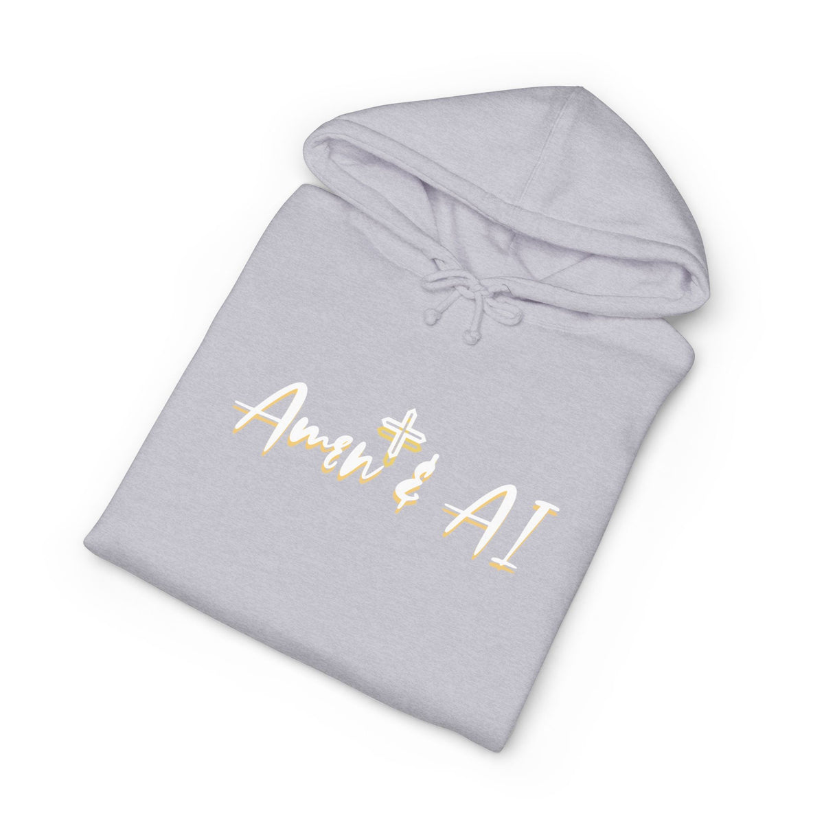 Faith + AI Hoodie — "Amen + AI" Religious Tech Graphic Pullover