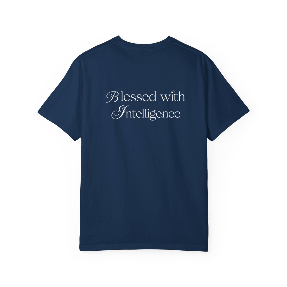 T-Shirt — 'Amen & Algorithms' / 'Blessed with Intelligence' Vintage Garment-Dyed Tee