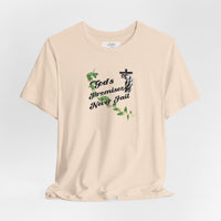 Faith T-Shirt — "God's Promises Never Fail" Christian Tee with Cross & Olive Branch Design