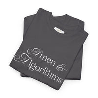Amen & Algorithms T‑Shirt — “Blessed with Intelligence” Graphic Tee