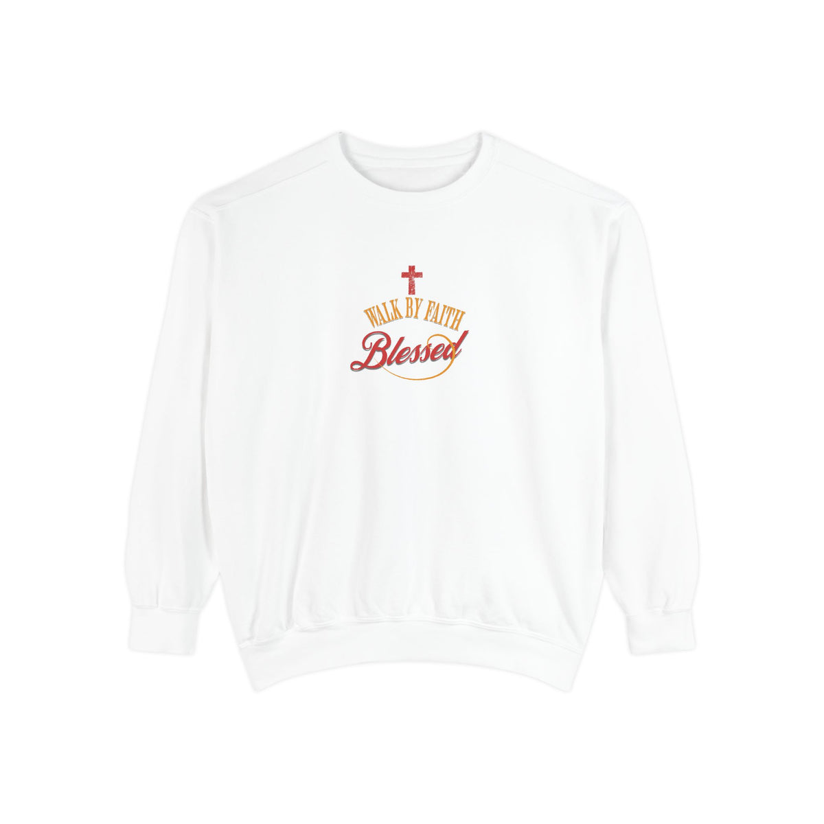 Unisex Blessed Faith Sweatshirt — Christian Cross Pullover