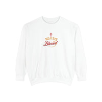 Unisex Blessed Faith Sweatshirt — Christian Cross Pullover