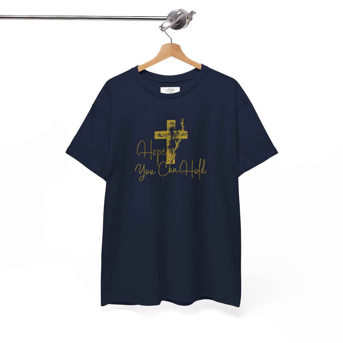 Christian T-Shirt - 'Hope You Can Hold' Gold Cross Tee