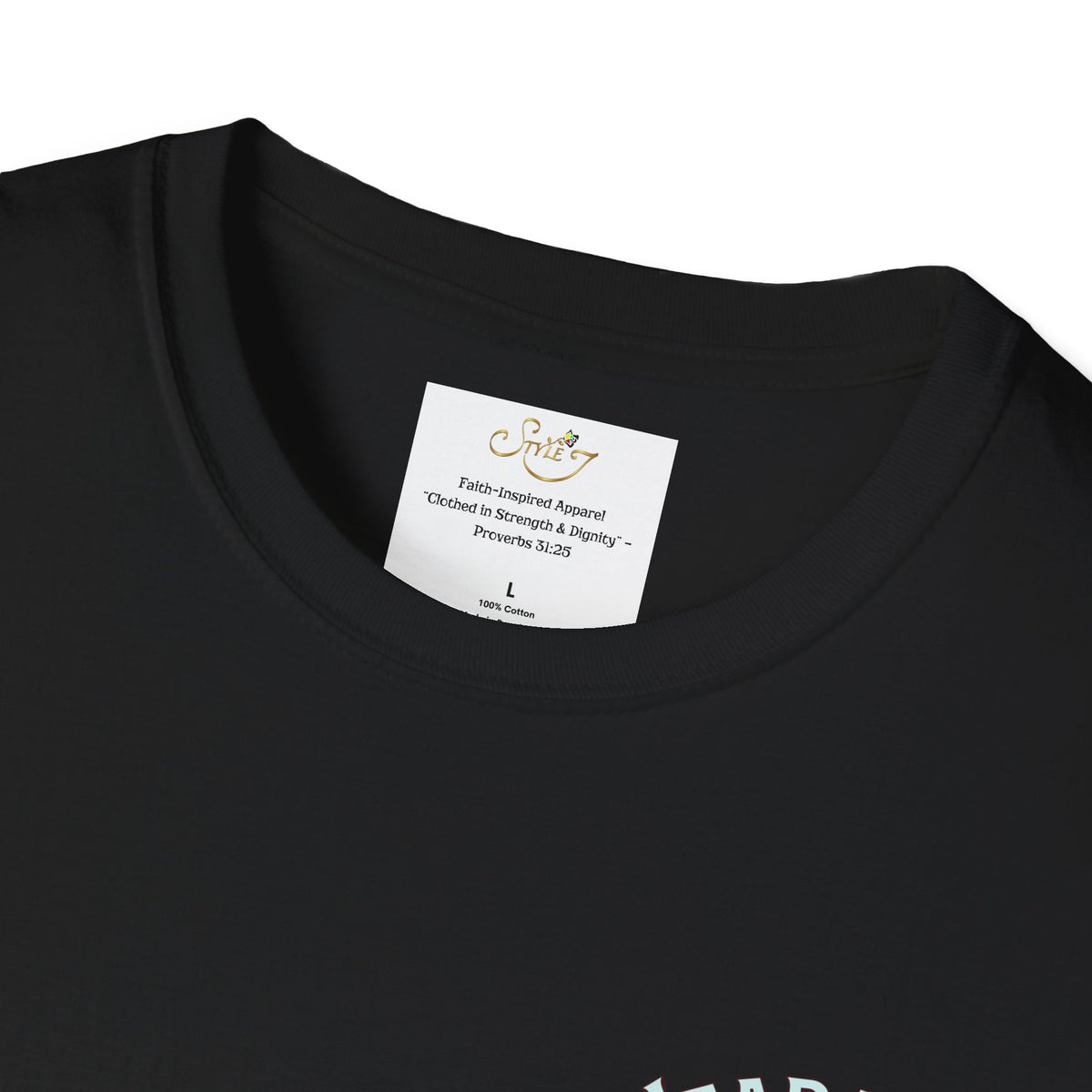 Christian Cross T‑Shirt — "Wear Truth Share Grace" Front & "Blessed" Back