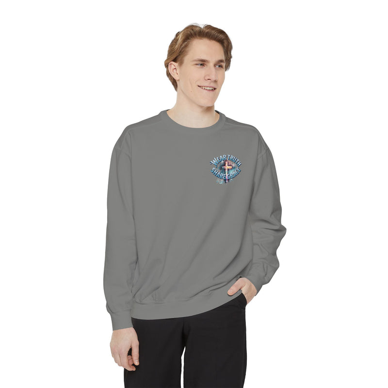 Wear Truth Share Grace Sweatshirt — Christian Cross 'Blessed' Pullover