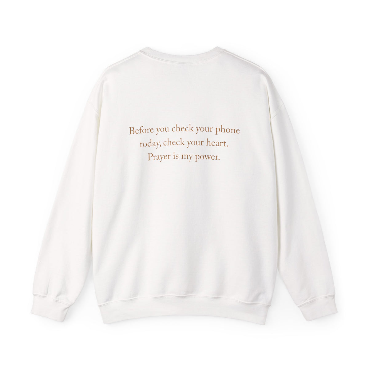 Prayer Is My Power Crewneck Sweatshirt — Inspirational Faith Sweatshirt