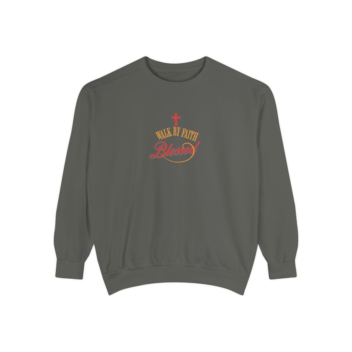 Unisex Blessed Faith Sweatshirt — Christian Cross Pullover