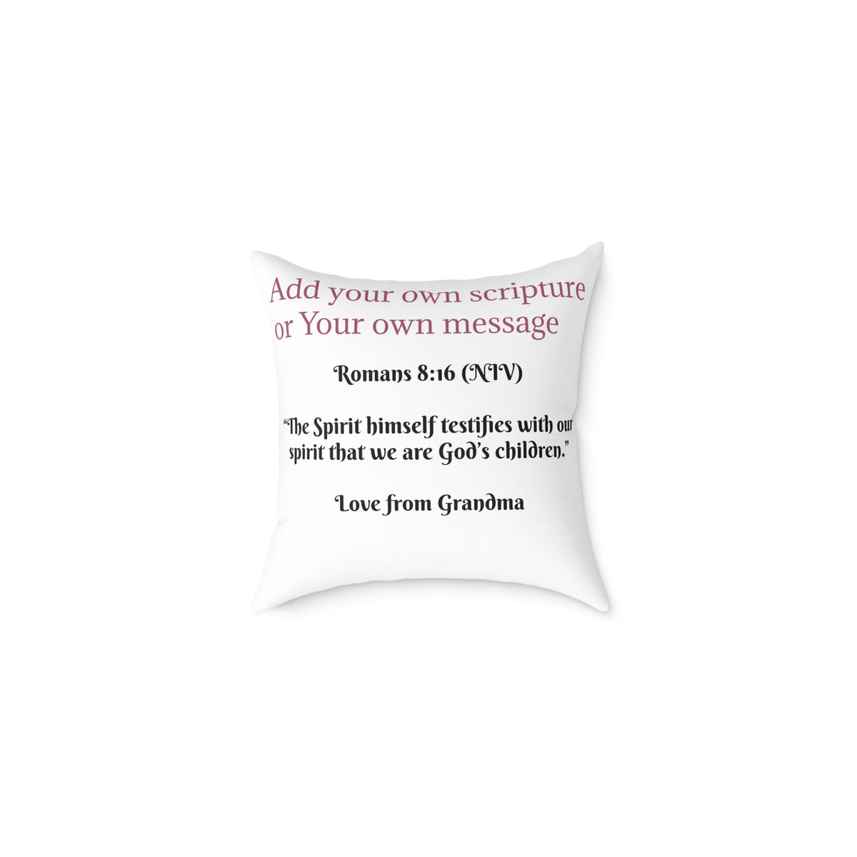 I Am a Child of God Pillow Light Color — Personalized Kids' Faith Decorative Throw Pillow