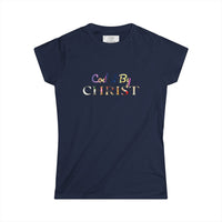 Coded By Christ Women’s Tee — Pastel Script Faith T‑Shirt