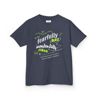 Kids Tee — "Fearfully and Wonderfully Made" Inspirational Christian Shirt
