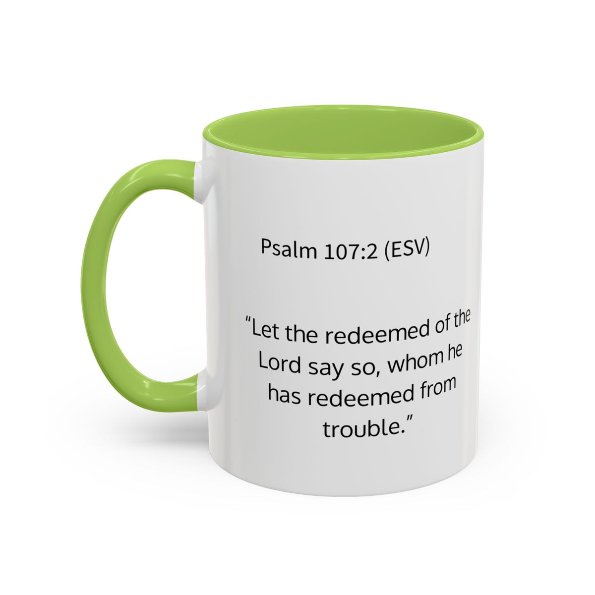 Redeemed Cross Accent Coffee Mug — Inspirational Christian Tea Cup (11/15oz)