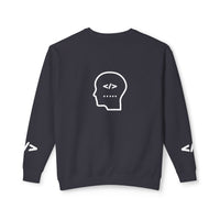 Holy Code Crewneck Sweatshirt — "Divine Purpose" Programmer Graphic