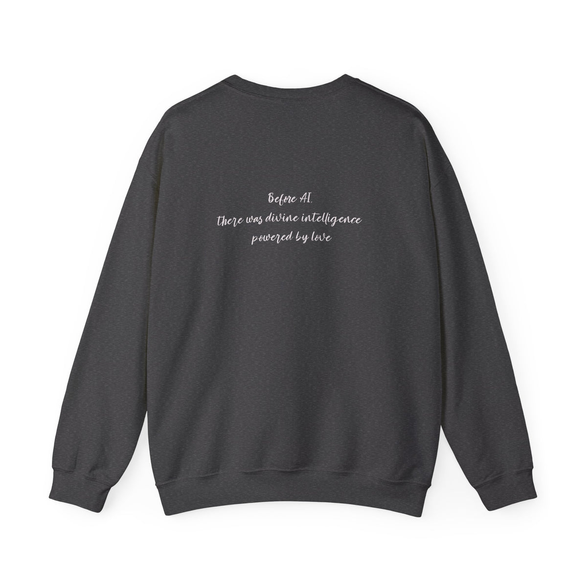 AI Love Crewneck Sweatshirt – "Love is the Original Algorithm" Inspirational Tech Quote