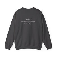 AI Love Crewneck Sweatshirt – "Love is the Original Algorithm" Inspirational Tech Quote