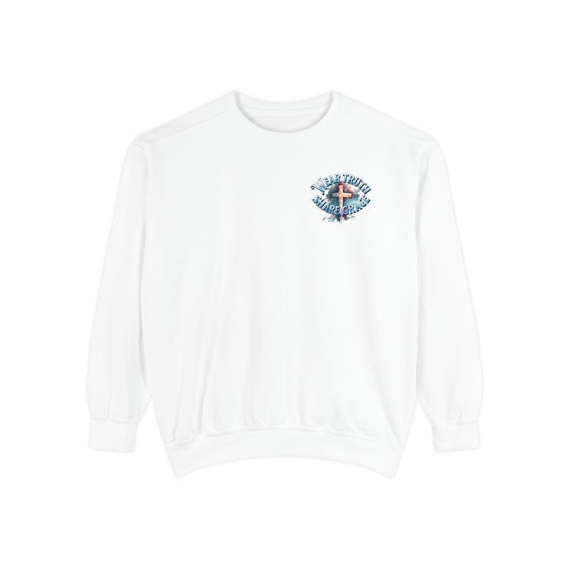 Wear Truth Share Grace Sweatshirt — Christian Cross 'Blessed' Pullover
