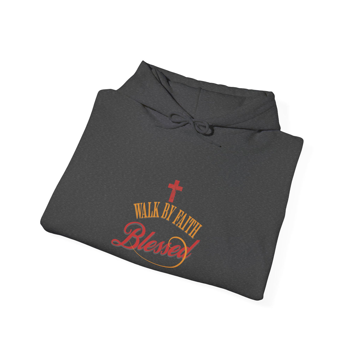 Unisex Blessed Faith Hoodie - 'Walk by Faith' Christian Pullover