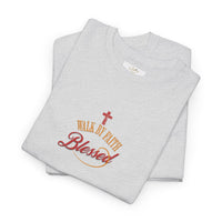 Unisex Blessed Faith T-Shirt — Christian Cross Religious Tee ("Blessed" design)