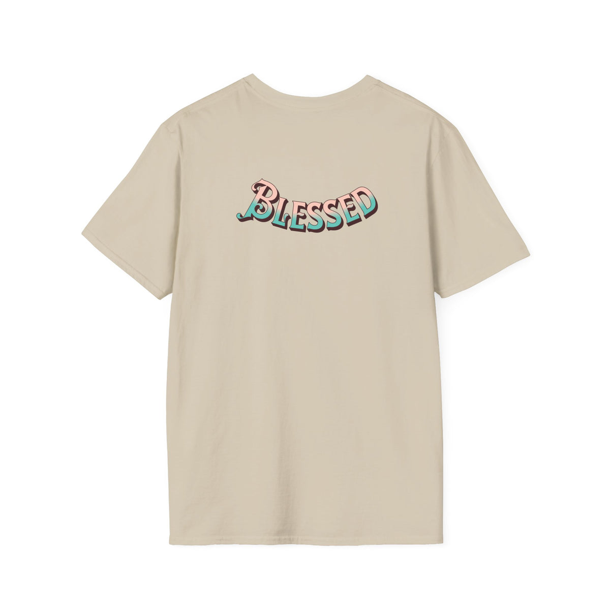 Christian Cross T‑Shirt — "Wear Truth Share Grace" Front & "Blessed" Back