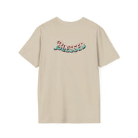 Christian Cross T‑Shirt — "Wear Truth Share Grace" Front & "Blessed" Back