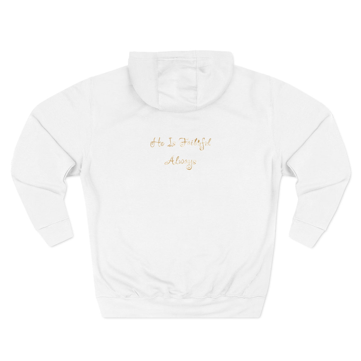Faith Script Hoodie — "A Daily Dose of Faith" Gold Script Fleece Hoodie