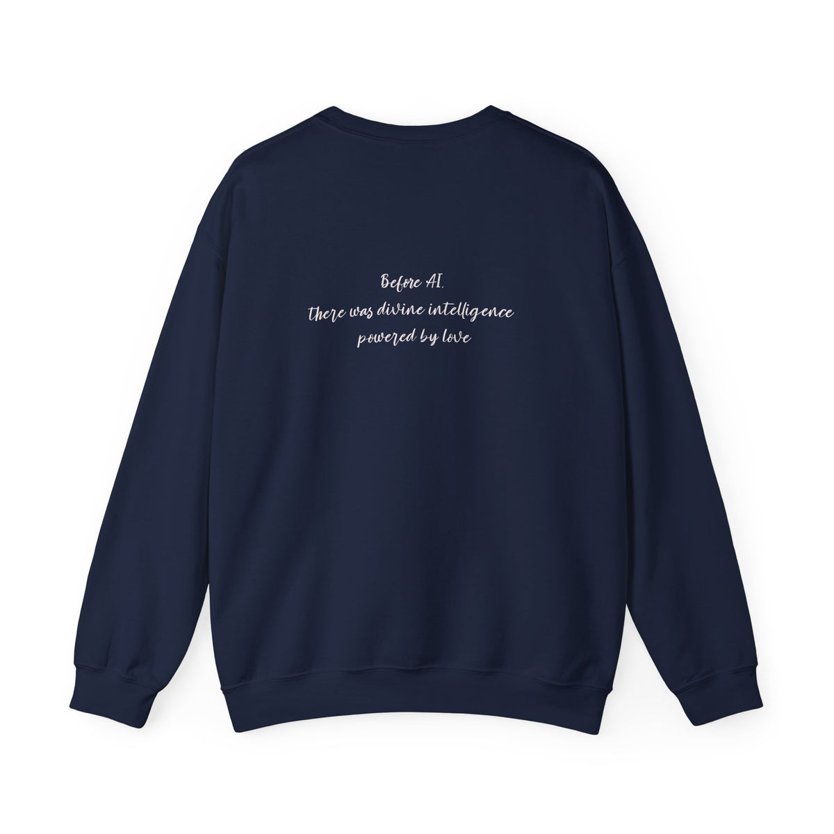 AI Love Crewneck Sweatshirt – "Love is the Original Algorithm" Inspirational Tech Quote