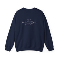 AI Love Crewneck Sweatshirt – "Love is the Original Algorithm" Inspirational Tech Quote