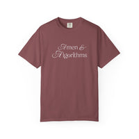 T-Shirt — 'Amen & Algorithms' / 'Blessed with Intelligence' Vintage Garment-Dyed Tee
