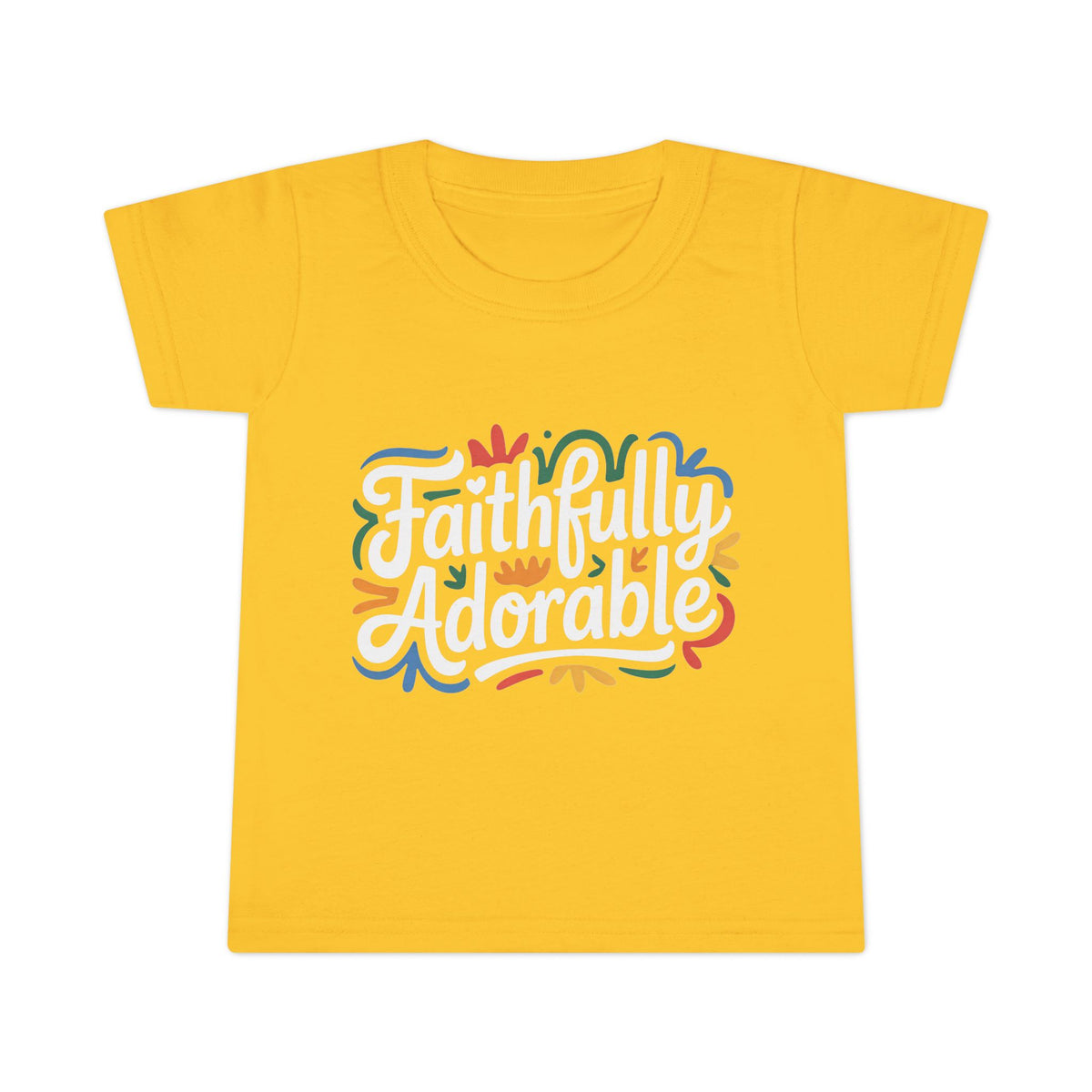Faithfully Adorable Toddler T-Shirt — Cute Christian Kids Tee