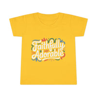 Faithfully Adorable Toddler T-Shirt — Cute Christian Kids Tee