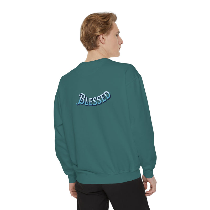 Wear Truth Share Grace Sweatshirt — Christian Cross 'Blessed' Pullover