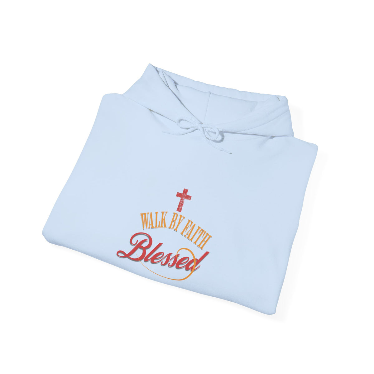 Unisex Blessed Faith Hoodie - 'Walk by Faith' Christian Pullover