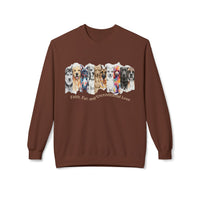 Dog Lover Crewneck Sweatshirt — Watercolor Pack with "Faith, Fur and Unconditional love"