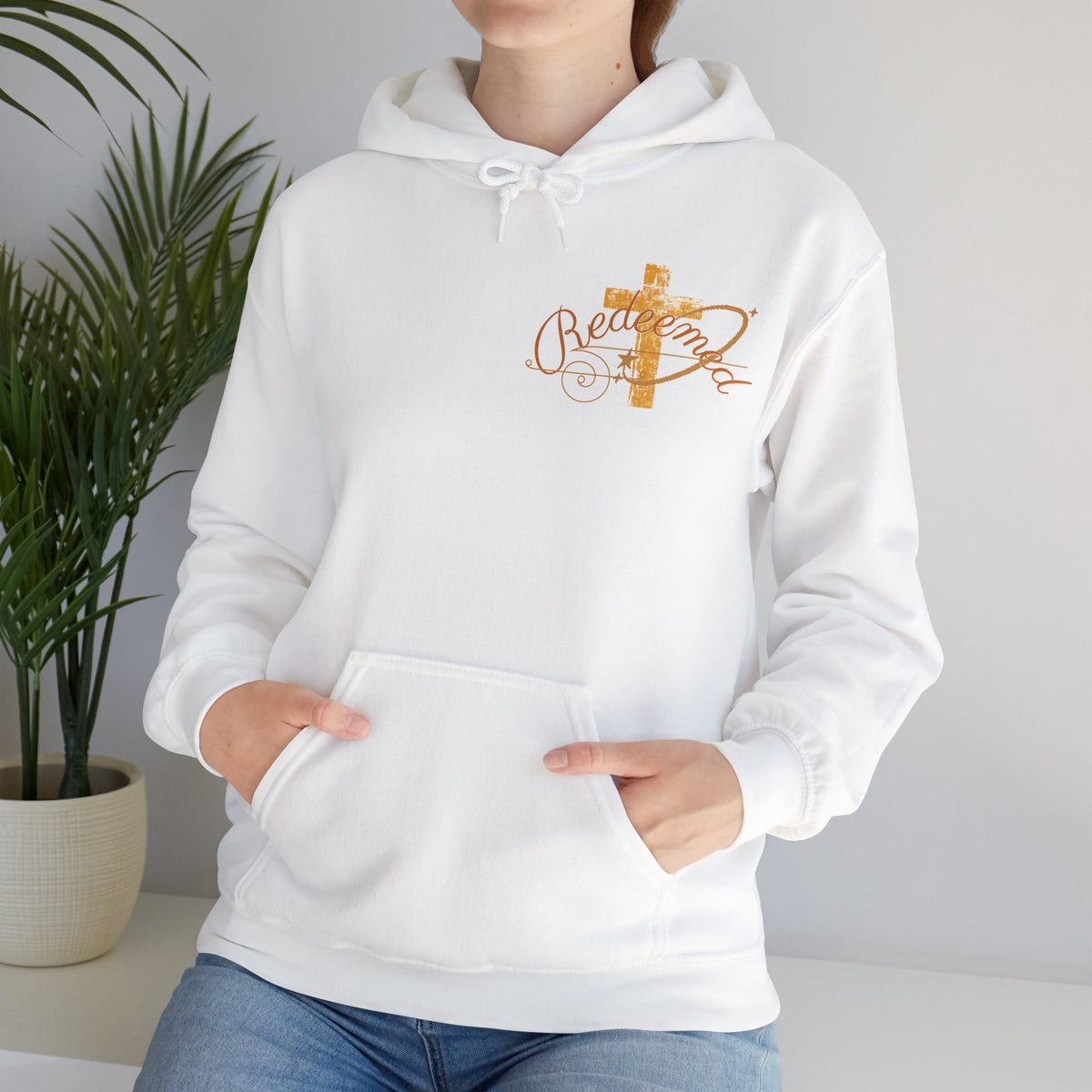 Saved Hoodie — Christian Cross Inspirational Pullover