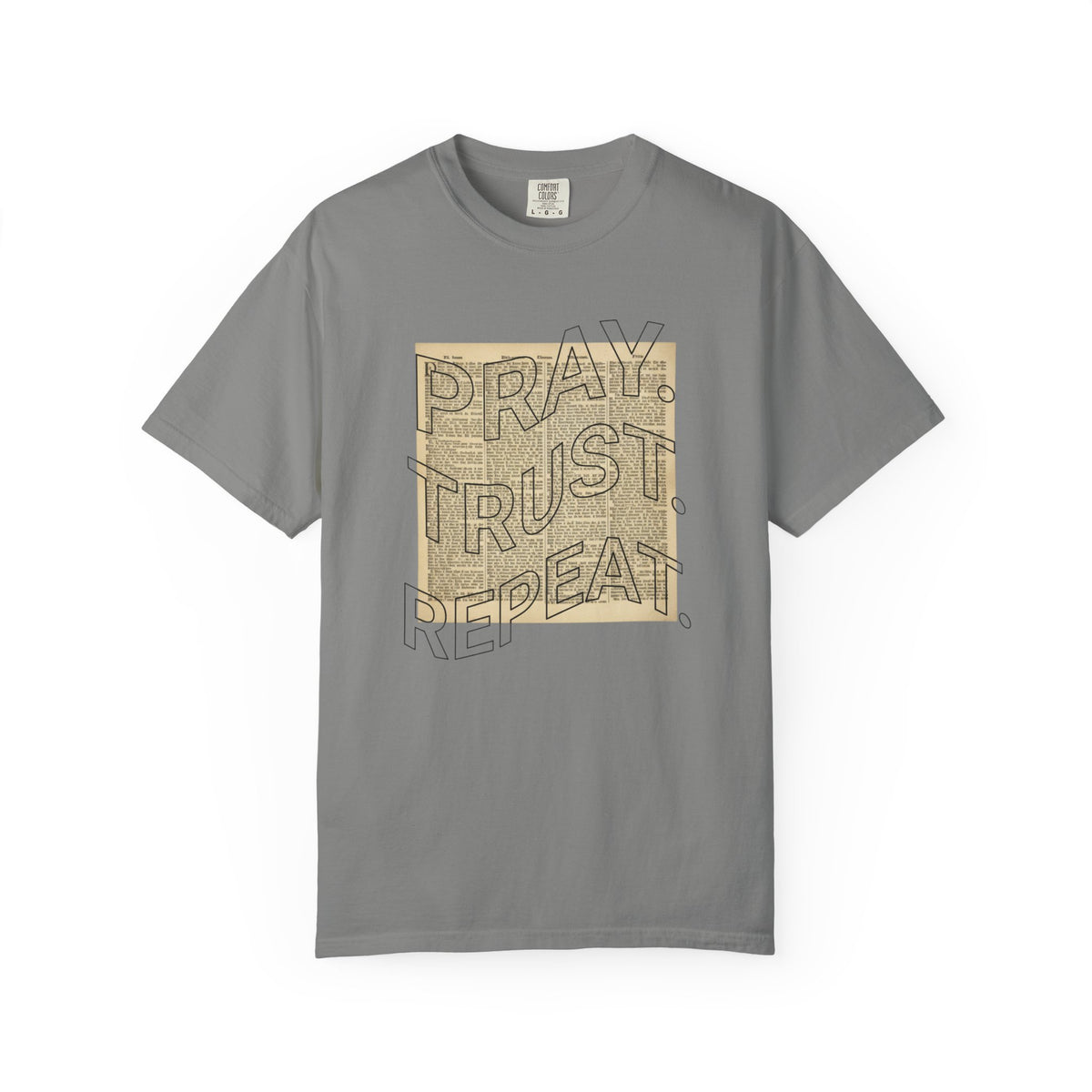 Pray Trust Repeat T-Shirt — Faith-Inspired Graphic Tee