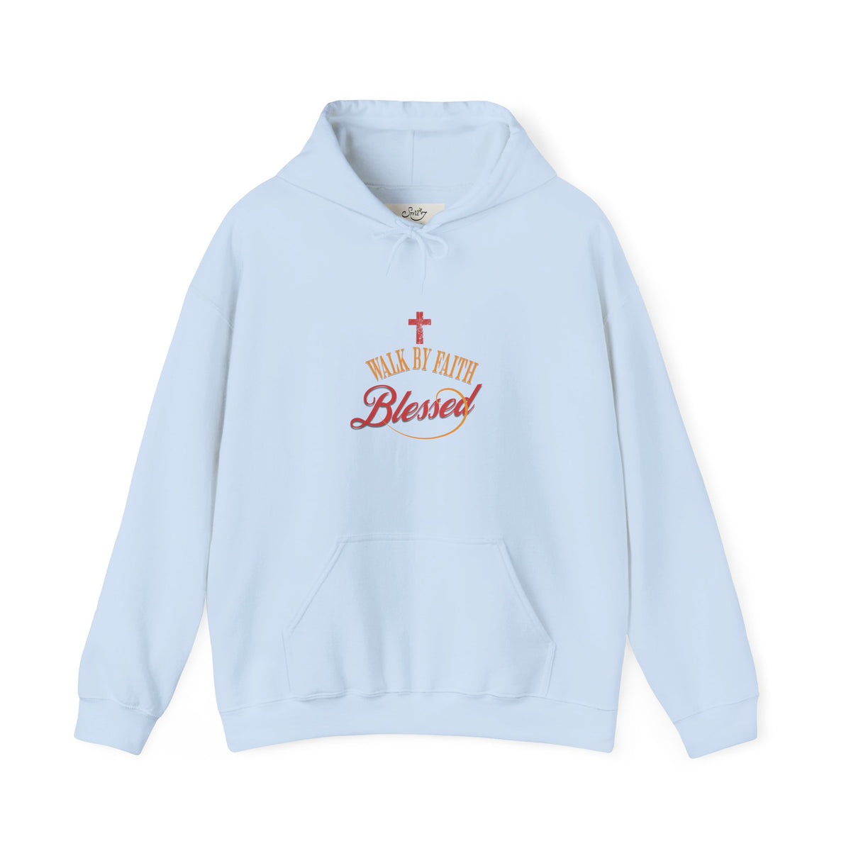 Unisex Blessed Faith Hoodie - 'Walk by Faith' Christian Pullover