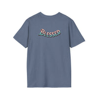 Christian Cross T‑Shirt — "Wear Truth Share Grace" Front & "Blessed" Back