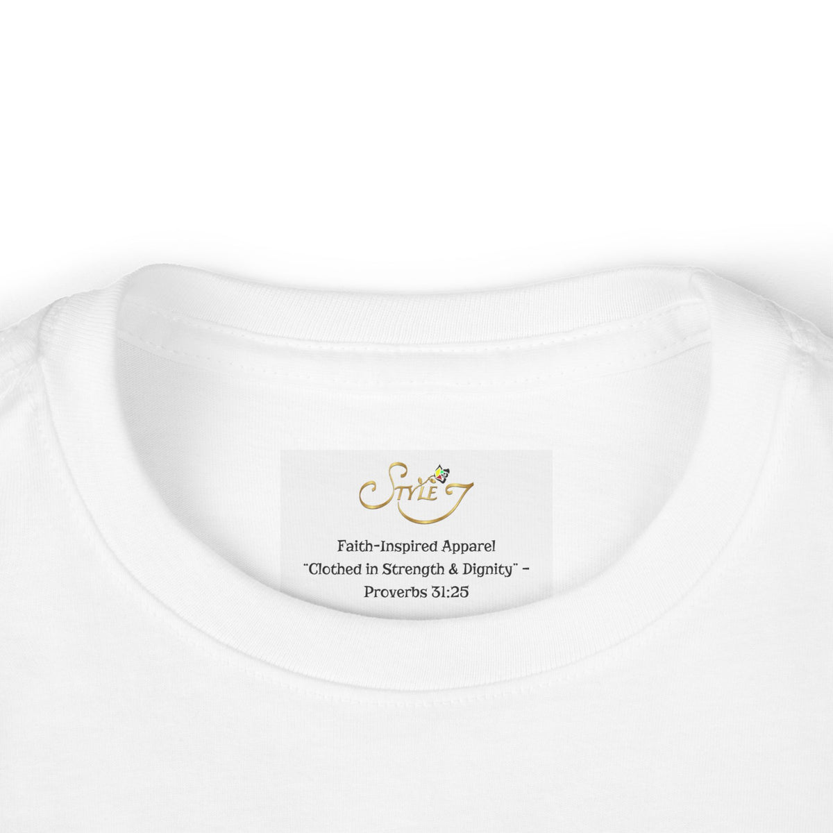 Toddler Tee — "Loved" Cute Teddy Bear Cross Design Long Sleeve