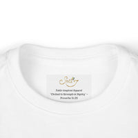 Toddler Tee — "Loved" Cute Teddy Bear Cross Design Long Sleeve