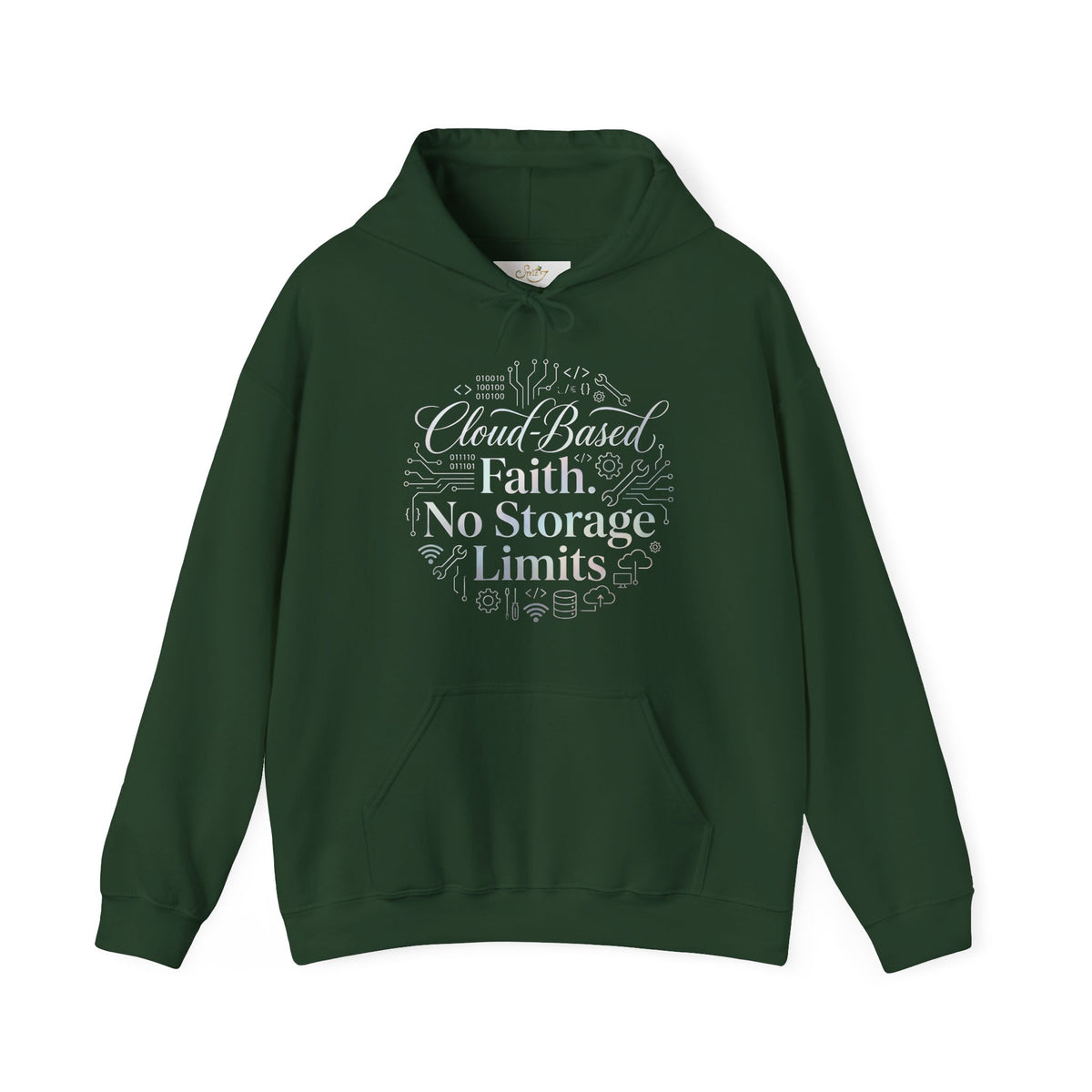 Cloud-Based Faith Hoodie — "No Storage Limits" Spiritual Backup Sweatshirt