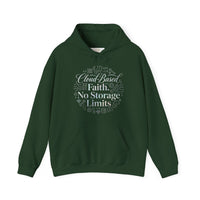 Cloud-Based Faith Hoodie — "No Storage Limits" Spiritual Backup Sweatshirt