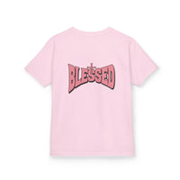 Kids Tee — "Prayer & Play" Cute Christian Shirt (Blessed Back Design)