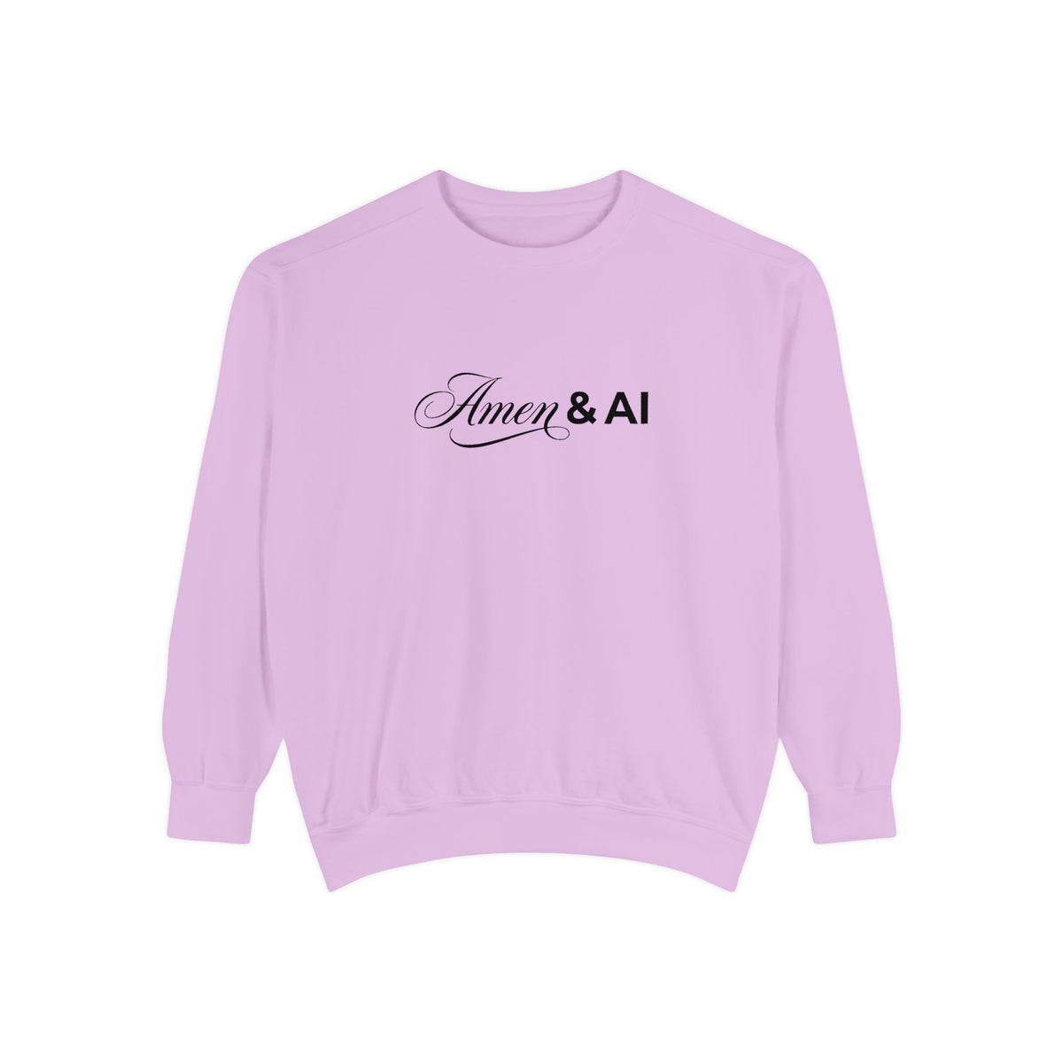 Amen & AI Sweatshirt — Faith-Inspired Typography Crewneck