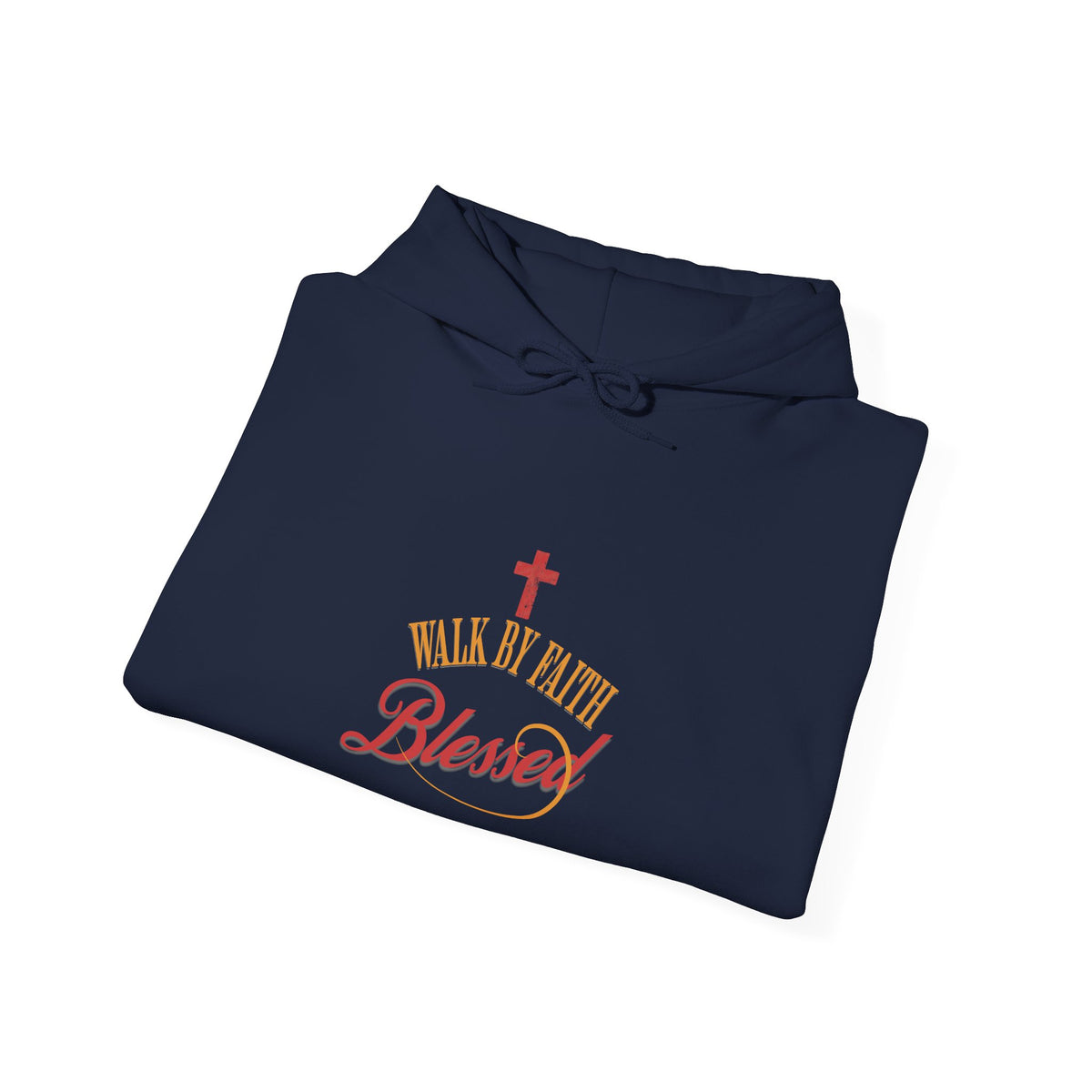 Unisex Blessed Faith Hoodie - 'Walk by Faith' Christian Pullover