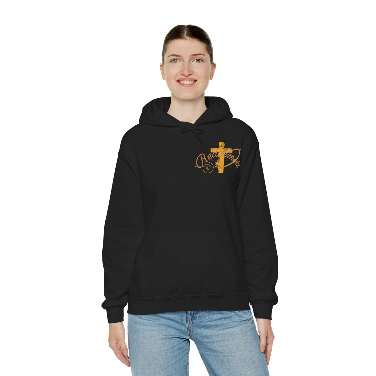 Saved Hoodie — Christian Cross Inspirational Pullover