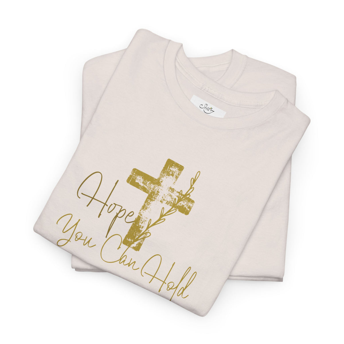 Christian T-Shirt - 'Hope You Can Hold' Gold Cross Tee